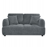 ΚΑΝΑΠΕΣ 2-ΘΕΣΙΟΣ STRUCTO HM3330.01 ΓΚΡΙ ΥΦΑΣΜΑ 168x94x88Υεκ.