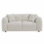 ΚΑΝΑΠΕΣ 2-ΘΕΣΙΟΣ JUNOA HM3334.02 ΕΚΡΟΥ ΥΦΑΣΜΑ 172x89x85Υεκ