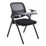 ΚΑΡΕΚΛΑ ΣΥΝΕΔΡΙΟΥ ΠΤΥΣΣΟΜΕΝΗ ΜΕ ΑΝΑΛΟΓΙΟ DENO HM1209.01 MESH ΥΦΑΣΜΑ ΜΑΥΡΟ 65x63x82Υεκ.