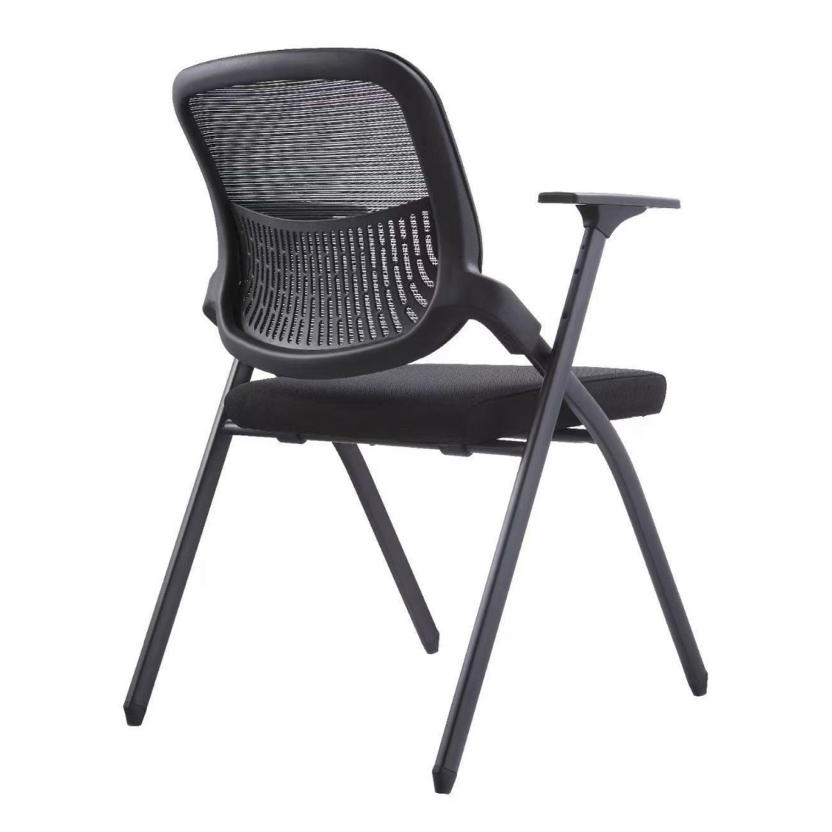 ΚΑΡΕΚΛΑ ΣΥΝΕΔΡΙΟΥ ΠΤΥΣΣΟΜΕΝΗ ΜΕ ΑΝΑΛΟΓΙΟ DENO HM1209.01 MESH ΥΦΑΣΜΑ ΜΑΥΡΟ 65x63x82Υεκ.