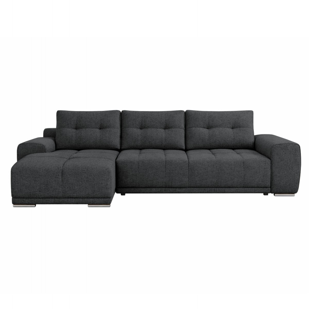 ΚΑΝΑΠΕΣ ΚΡΕΒΑΤΙ ΑΡΙΣΤΕΡΗ ΓΩΝΙΑ COMFYRA HM3336.01L ΓΚΡΙ ΥΦΑΣΜΑ 270x181x75Υεκ