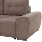 ΚΑΝΑΠΕΣ ΚΡΕΒΑΤΙ ΑΡΙΣΤΕΡΗ ΓΩΝΙΑ COMFYRA HM3336.03L ΜΠΕΖ ΥΦΑΣΜΑ 268x180x83Υεκ