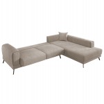 ΚΑΝΑΠΕΣ ΚΡΕΒΑΤΙ ΔΕΞΙΑ ΓΩΝΙΑ ZENORA HM3337.03R ΜΠΕΖ ΥΦΑΣΜΑ 303x214x80Υεκ