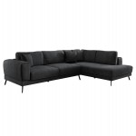 ΚΑΝΑΠΕΣ ΚΡΕΒΑΤΙ ΔΕΞΙΑ ΓΩΝΙΑ ZENORA HM3337.01R ΣΚΟΥΡΟ ΓΚΡΙ ΥΦΑΣΜΑ 303x214x80Υεκ