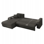 ΚΑΝΑΠΕΣ ΚΡΕΒΑΤΙ ΑΡΙΣΤΕΡΗ ΓΩΝΙΑ KANSO HM3338.01L ΓΚΡΙ ΥΦΑΣΜΑ 244x188x80Υεκ