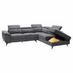 ΚΑΝΑΠΕΣ ΔΕΞΙΑ ΓΩΝΙΑ-ΑΝΑΚΛΙΣΗ & ΑΠΟΘ.ΧΩΡΟΣ-RESTRO HM3339.01R ΓΚΡΙ ΥΦΑΣΜΑ 284x224x76Υεκ