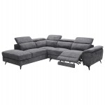 ΚΑΝΑΠΕΣ ΑΡΙΣΤΕΡΗ ΓΩΝΙΑ-ΑΝΑΚΛΙΣΗ & ΑΠΟΘ.ΧΩΡΟΣ-RESTRO HM3339.01L ΓΚΡΙ ΥΦΑΣΜΑ 284x224x76Υεκ