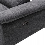 ΚΑΝΑΠΕΣ ΑΡΙΣΤΕΡΗ ΓΩΝΙΑ-ΑΝΑΚΛΙΣΗ & ΑΠΟΘ.ΧΩΡΟΣ-RESTRO HM3339.01L ΓΚΡΙ ΥΦΑΣΜΑ 284x224x76Υεκ