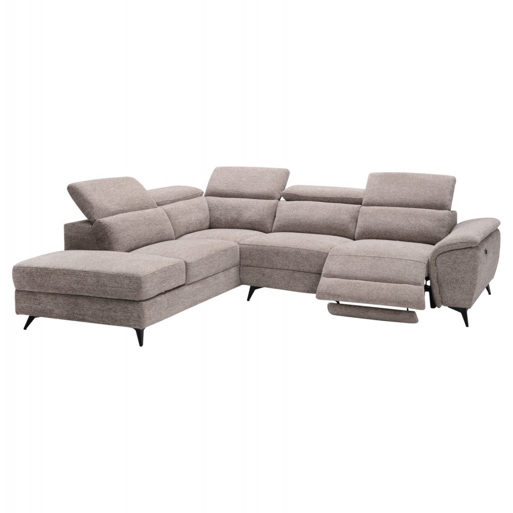 ΚΑΝΑΠΕΣ ΑΡΙΣΤΕΡΗ ΓΩΝΙΑ-ΑΝΑΚΛΙΣΗ & ΑΠΟΘ.ΧΩΡΟΣ-RESTRO HM3339.02L ΜΠΕΖ ΥΦΑΣΜΑ 284x224x76Υεκ