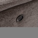 ΚΑΝΑΠΕΣ ΑΡΙΣΤΕΡΗ ΓΩΝΙΑ-ΑΝΑΚΛΙΣΗ & ΑΠΟΘ.ΧΩΡΟΣ-RESTRO HM3339.02L ΜΠΕΖ ΥΦΑΣΜΑ 284x224x76Υεκ