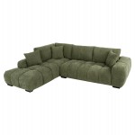 ΚΑΝΑΠΕΣ ΓΩΝΙΑ (ΑΡΙΣΤΕΡΗ) COVEN HM3266.14L ΠΡΑΣΙΝΟ ΥΦΑΣΜΑ 298x102-208x85Υεκ.