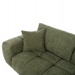 ΚΑΝΑΠΕΣ ΓΩΝΙΑ (ΔΕΞΙΑ) COVEN HM3266.14R ΠΡΑΣΙΝΟ ΥΦΑΣΜΑ 298x102-208x85Υεκ.