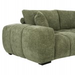 ΚΑΝΑΠΕΣ ΓΩΝΙΑ (ΔΕΞΙΑ) COVEN HM3266.14R ΠΡΑΣΙΝΟ ΥΦΑΣΜΑ 298x102-208x85Υεκ.