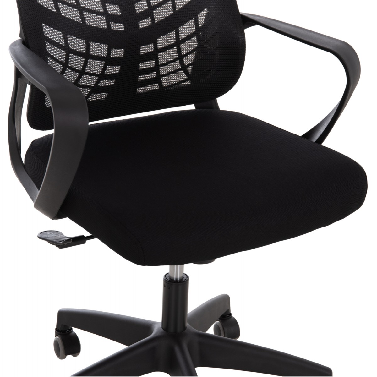 ΚΑΡΕΚΛΑ ΓΡΑΦΕΙΟΥ ELVAR HM1219.01 ΜΑΥΡO MESH--ΒΑΣΗ ΠΟΛΥΠΡΟΠΥΛΕΝΙΟΥ 63x56x125Υεκ