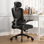 ΚΑΡΕΚΛΑ ΓΡΑΦΕΙΟΥ KESI HM1222.01 ΜΑΥΡO MESH & PP 61x62x125Υεκ.