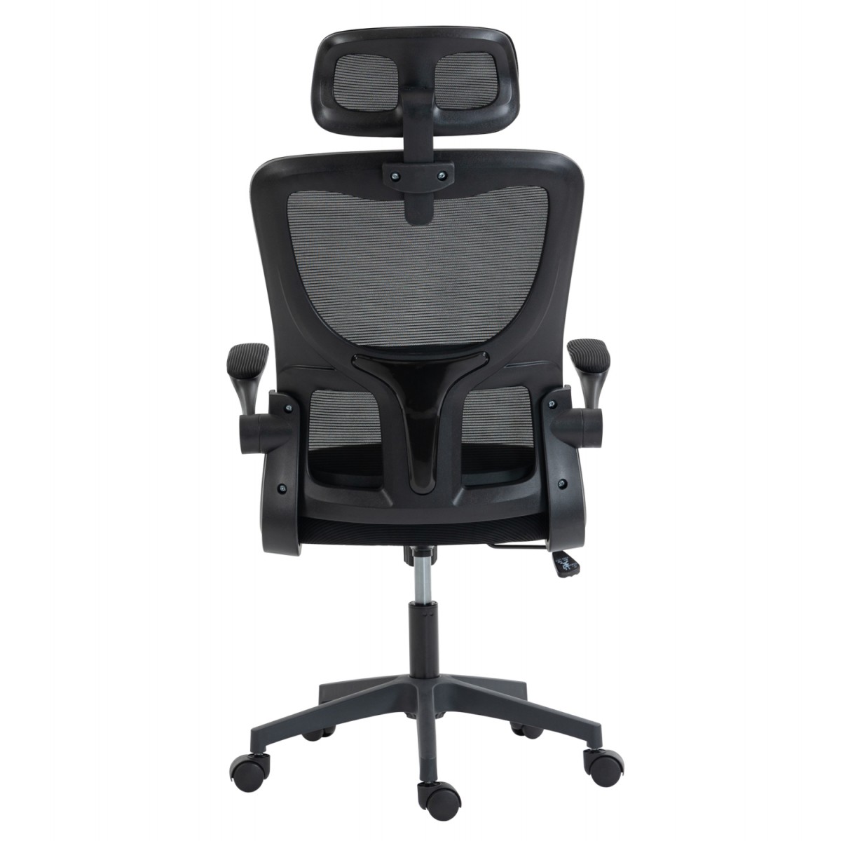 ΚΑΡΕΚΛΑ ΓΡΑΦΕΙΟΥ KESI HM1222.01 ΜΑΥΡO MESH & PP 61x62x125Υεκ.