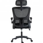 ΚΑΡΕΚΛΑ ΓΡΑΦΕΙΟΥ KESI HM1222.01 ΜΑΥΡO MESH & PP 61x62x125Υεκ.