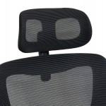 ΚΑΡΕΚΛΑ ΓΡΑΦΕΙΟΥ KESI HM1222.01 ΜΑΥΡO MESH & PP 61x62x125Υεκ.