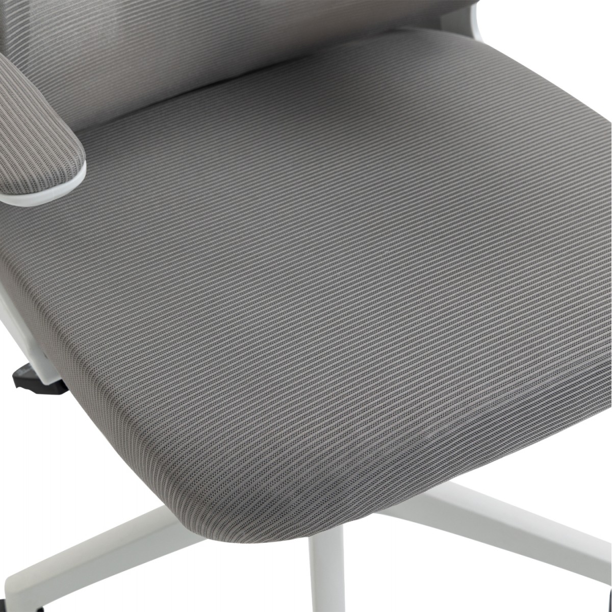 ΚΑΡΕΚΛΑ ΓΡΑΦΕΙΟΥ KESI HM1222.02 ΑΝΟΙΧΤΟ ΓΚΡΙ MESH--ΛΕΥΚΟ PP 52x50x122Υεκ.