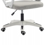 ΚΑΡΕΚΛΑ ΓΡΑΦΕΙΟΥ SALAS HM1223.02 P.P. ΛΕΥΚΟ-ΓΚΡΙ MESH ΥΦΑΣΜΑ 57x71x110-120Υεκ