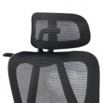 ΚΑΡΕΚΛΑ ΓΡΑΦΕΙΟΥ FRANTIC HM1224.01 ΜΑΥΡO MESH & ΠΟΛΥΠΡΟΠΥΛΕΝΙΟ 60x60x134Υεκ