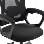 ΚΑΡΕΚΛΑ ΓΡΑΦΕΙΟΥ FRANTIC HM1224.01 ΜΑΥΡO MESH & ΠΟΛΥΠΡΟΠΥΛΕΝΙΟ 60x60x134Υεκ