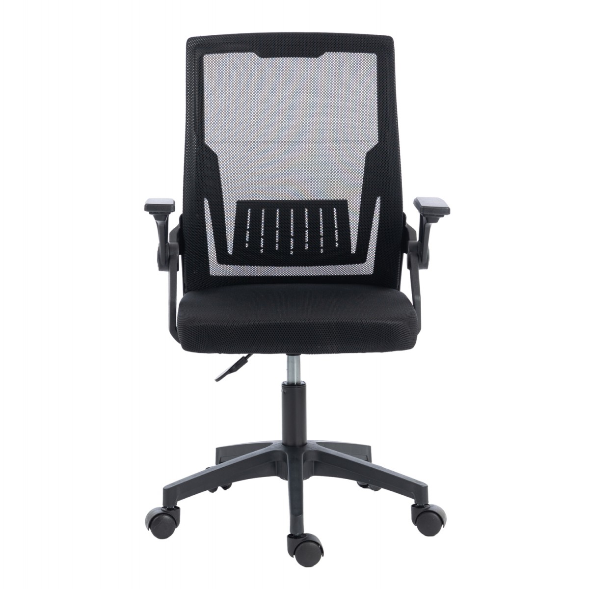 ΚΑΡΕΚΛΑ ΓΡΑΦΕΙΟΥ ZENITH HM1225.01 PP & MESH ΥΦΑΣΜΑ--ΜΑΥΡΟ 58x55x100Υεκ