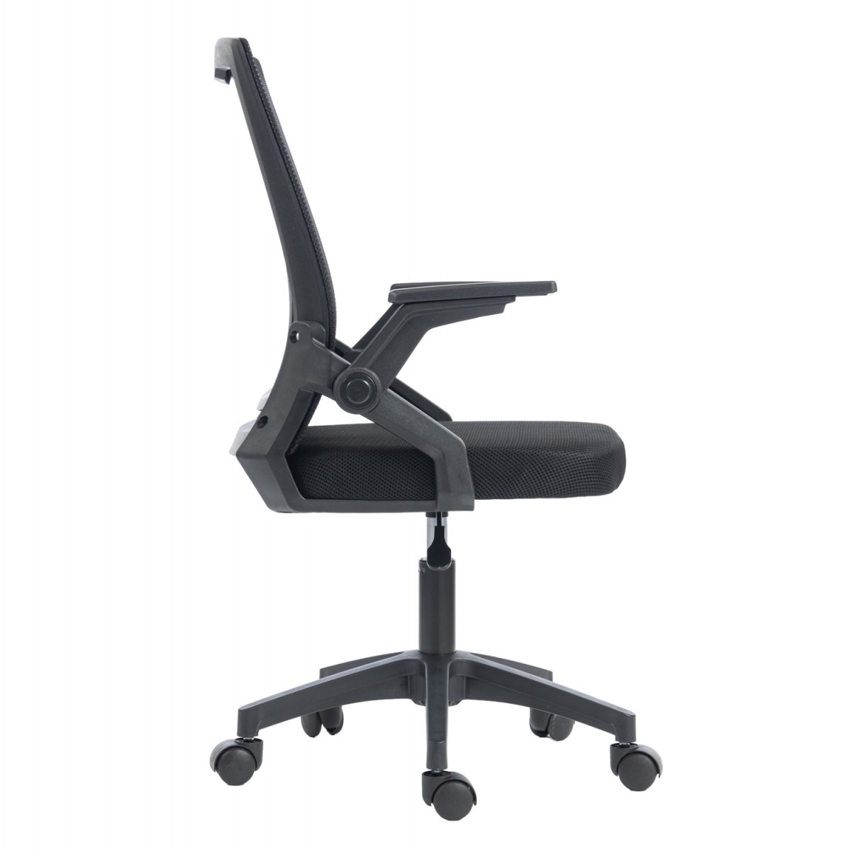 ΚΑΡΕΚΛΑ ΓΡΑΦΕΙΟΥ ZENITH HM1225.01 PP & MESH ΥΦΑΣΜΑ--ΜΑΥΡΟ 58x55x100Υεκ