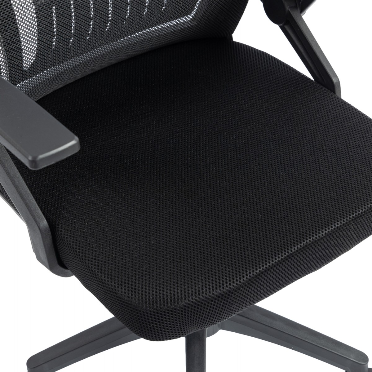 ΚΑΡΕΚΛΑ ΓΡΑΦΕΙΟΥ ZENITH HM1225.01 PP & MESH ΥΦΑΣΜΑ--ΜΑΥΡΟ 58x55x100Υεκ
