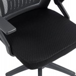 ΚΑΡΕΚΛΑ ΓΡΑΦΕΙΟΥ ZENITH HM1225.01 PP & MESH ΥΦΑΣΜΑ--ΜΑΥΡΟ 58x55x100Υεκ