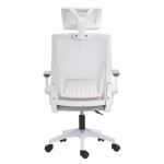 ΚΑΡΕΚΛΑ ΓΡΑΦΕΙΟΥ MATRON HM1226.02 ΛΕΥΚΟ PP--ΑΝΟΙΧΤΟ ΓΚΡΙ MESH 59x55x115Υεκ