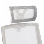 ΚΑΡΕΚΛΑ ΓΡΑΦΕΙΟΥ MATRON HM1226.02 ΛΕΥΚΟ PP--ΑΝΟΙΧΤΟ ΓΚΡΙ MESH 59x55x115Υεκ