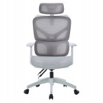 ΚΑΡΕΚΛΑ ΓΡΑΦΕΙΟΥ APEX HM1227.02 ΛΕΥΚΟ PP--ΑΝΟΙΧΤΟ ΓΚΡΙ MESH 68x68x120-130Υεκ