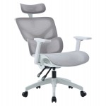 ΚΑΡΕΚΛΑ ΓΡΑΦΕΙΟΥ APEX HM1227.02 ΛΕΥΚΟ PP--ΑΝΟΙΧΤΟ ΓΚΡΙ MESH 68x68x120-130Υεκ