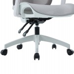 ΚΑΡΕΚΛΑ ΓΡΑΦΕΙΟΥ APEX HM1227.02 ΛΕΥΚΟ PP--ΑΝΟΙΧΤΟ ΓΚΡΙ MESH 68x68x120-130Υεκ