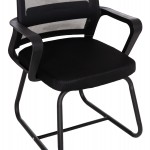ΚΑΡΕΚΛΑ ΕΠΙΣΚΕΠΤΗ CASTER HM1228.01 PP--MESH--ΜΕΤΑΛΛΟ ΜΑΥΡΟ 46x52x94Υεκ