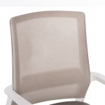 ΚΑΡΕΚΛΑ ΕΠΙΣΚΕΠΤΗ CASTER HM1228.02 ΛΕΥΚΟ ΜΕΤΑΛΛΟ/PP--ΑΝΟΙΧΤΟ ΓΚΡΙ MESH 58x56x93Υεκ