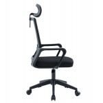 ΚΑΡΕΚΛΑ ΓΡΑΦΕΙΟΥ VELOCITY HM1229.01 ΜΑΥΡO MESH & PP 61x62x123Υεκ