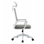 ΚΑΡΕΚΛΑ ΓΡΑΦΕΙΟΥ VELOCITY HM1229.02 ΛΕΥΚΟ PP--ΑΝΟΙΧΤΟ ΓΚΡΙ MESH 61x62x123Υεκ
