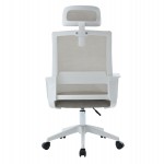 ΚΑΡΕΚΛΑ ΓΡΑΦΕΙΟΥ VELOCITY HM1229.02 ΛΕΥΚΟ PP--ΑΝΟΙΧΤΟ ΓΚΡΙ MESH 61x62x123Υεκ