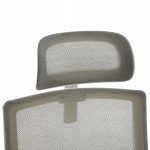 ΚΑΡΕΚΛΑ ΓΡΑΦΕΙΟΥ VELOCITY HM1229.02 ΛΕΥΚΟ PP--ΑΝΟΙΧΤΟ ΓΚΡΙ MESH 61x62x123Υεκ