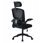 ΚΑΡΕΚΛΑ ΓΡΑΦΕΙΟΥ FLOATER HM1230.01 ΜΑΥΡO MESH & PP 62x62x106-116Υεκ