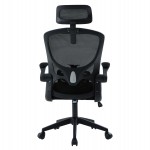ΚΑΡΕΚΛΑ ΓΡΑΦΕΙΟΥ FLOATER HM1230.01 ΜΑΥΡO MESH & PP 62x62x106-116Υεκ