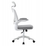 ΚΑΡΕΚΛΑ ΓΡΑΦΕΙΟΥ FLOATER HM1230.02 ΛΕΥΚΟ PP--ΑΝΟΙΧΤΟ ΓΚΡΙ MESH 62x62x106-116Υεκ