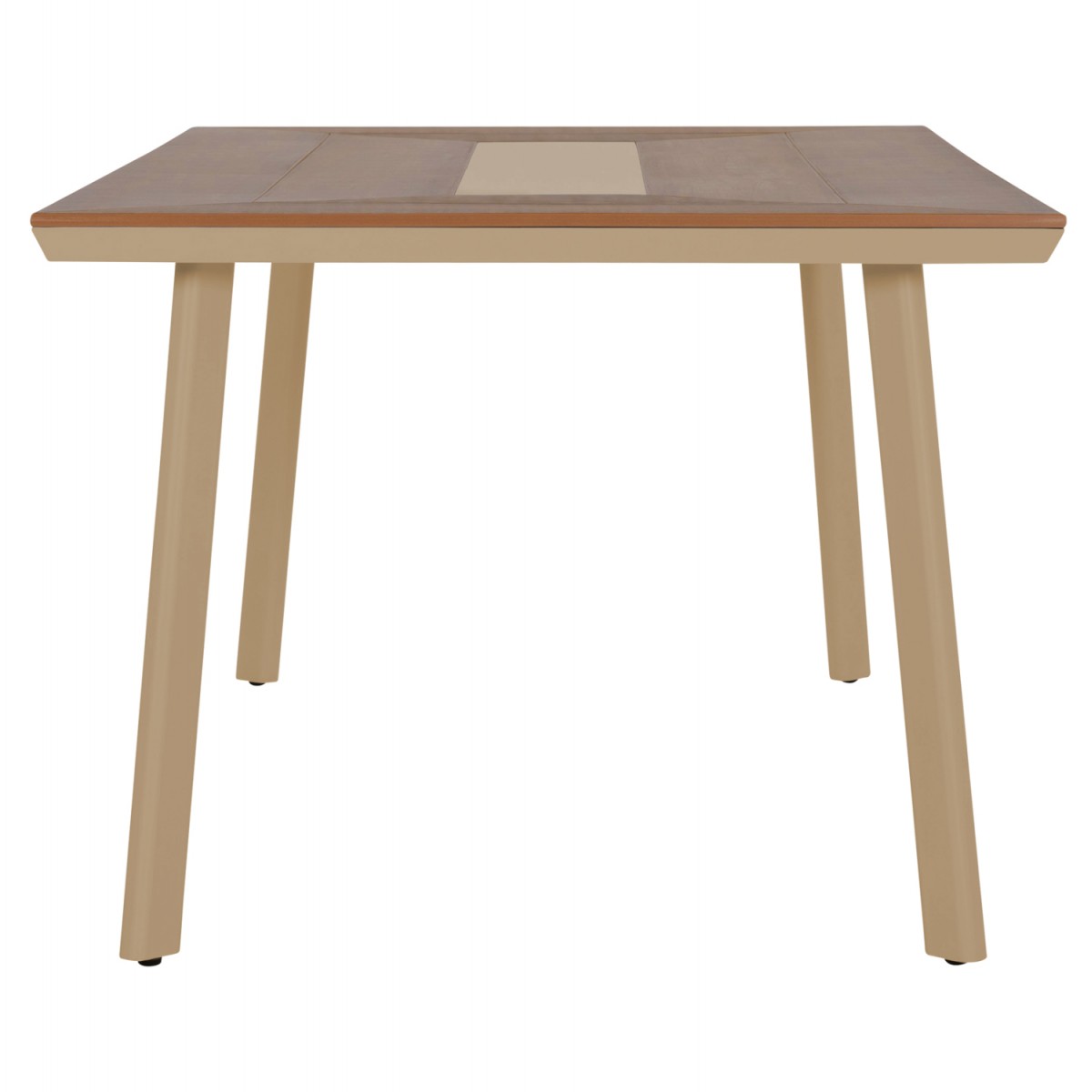 ΤΡΑΠΕΖΙ ΑΛΟΥΜΙΝΙΟΥ TABER HM5131.04 ΚΑΠΟΥΤΣΙΝΟ ΜΕ POLYWOOD TOP 200x100x75Υεκ