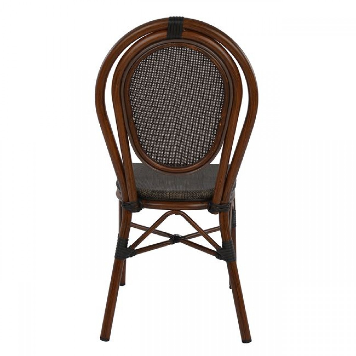 ΚΑΡΕΚΛΑ ΑΛΟΥΜΙΝΙΟΥ KASON BAMBOO LOOK ΚΑΦΕ ΜΕ TEXTLINE 40,5x56,5x89,5 εκ. HM5026