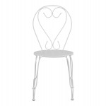 ΚΑΡΕΚΛΑ ΜΕΤΑΛΛΙΚΗ AMORE ΛΕΥΚΗ 42x48x90 εκ. HM5007.12