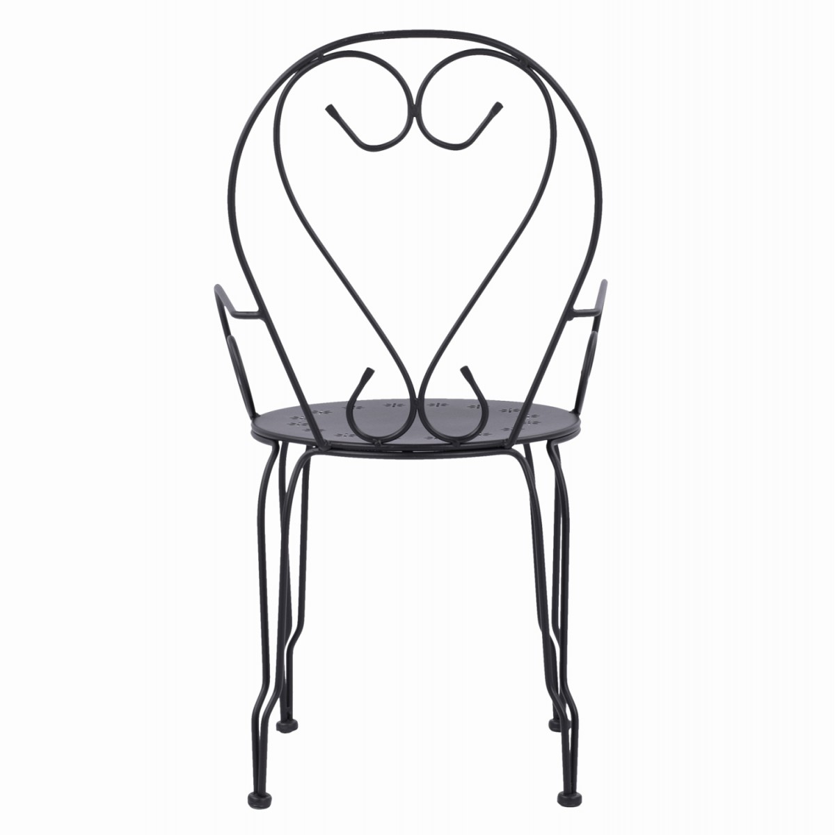 ΚΑΡΕΚΛΑ ΠΟΛΥΘΡΟΝΑ ΜΕΤΑΛΛΙΚΗ AMORE ΜΑΥΡΗ HM5008.11 49x48x90 εκ.