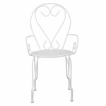 ΚΑΡΕΚΛΑ ΠΟΛΥΘΡΟΝΑ ΜΕΤΑΛΛΙΚΗ AMORE ΛΕΥΚΗ HM5008.12 49x48x90 εκ.