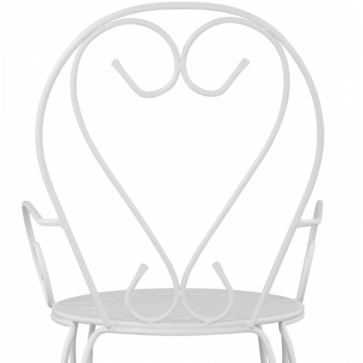 ΚΑΡΕΚΛΑ ΠΟΛΥΘΡΟΝΑ ΜΕΤΑΛΛΙΚΗ AMORE ΛΕΥΚΗ HM5008.12 49x48x90 εκ.